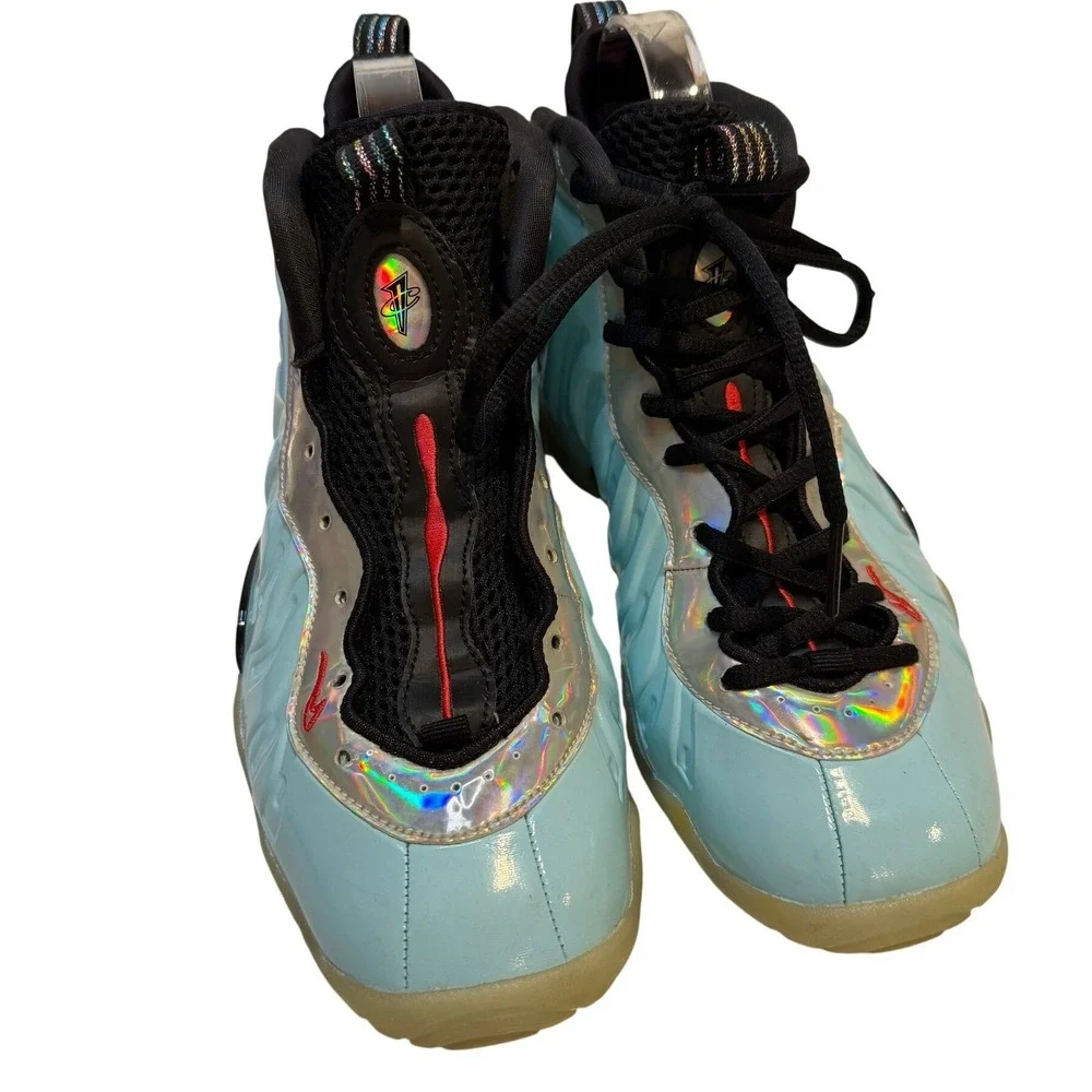 Nike‎ Air Foamposite One Ice Blue Metallic Holographic Basketball Shoes